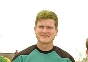 Goalkeeper GARY HOOKE. “Without doubt the strongest keeper I played with. Gary wasn’t without faults, but his sheer presence was the first thing I noticed from our early days at LT Athletic. In our time at Eye United he was often unbeatable.”