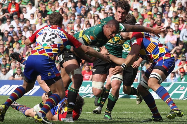 Courtney Lawes was on the charge for Saints