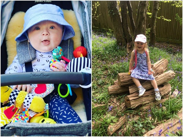 Kate Hammond, from Pagham, sent in this picture of her six-month-old son Kodie on one of their daily walks, while Nikki Murphy took this picture in Rudgwick