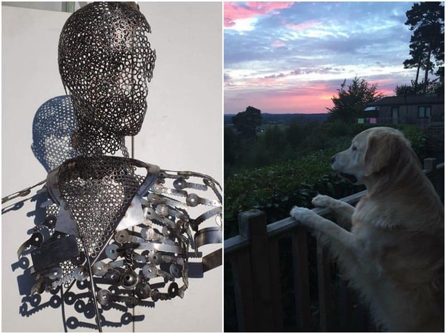 Victoria Gillespie shared this keyworker sculpture by her husband - each key has a different keyworker stamped on it - and