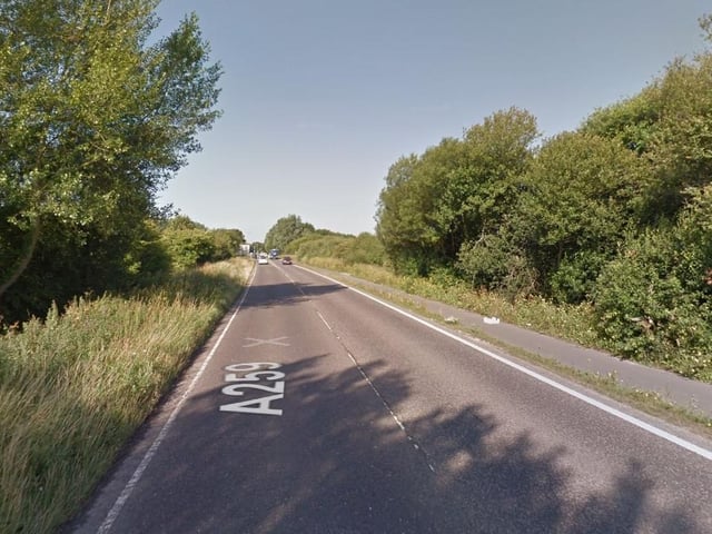 5. The A259 in the Arun district - 290 accidents