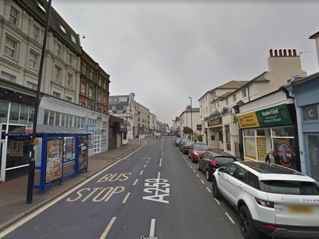 15. The A259 in Eastbourne - 203 accidents