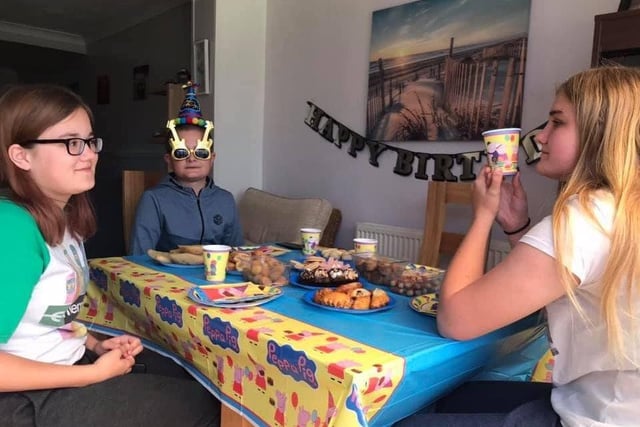Gemma Finch sent us this photo. She said: "My sons birthday was still a happy occasion! Party lunch for him and his sisters!"
