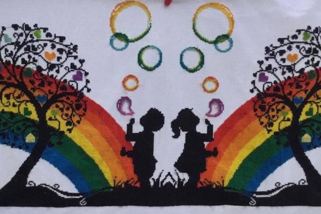 Nic Kohl sent in this picture of her cross stitch