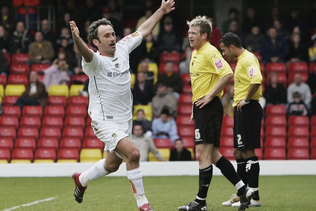 Croatian headed to Luton from Leyton Orient in 2001, going on to score 38 goals in 223 games until leaving in January 2008 for Millwall.
