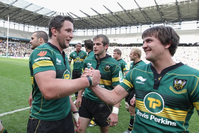 Phil Dowson and Lee Dickson were all smiles
