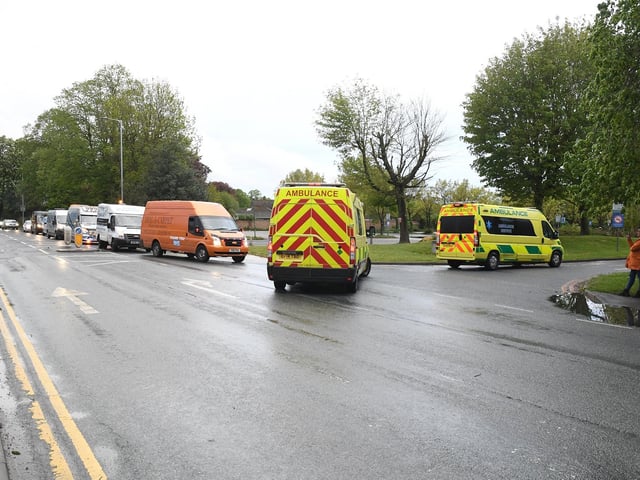 They came from not just the emergency services, but also local businesses.