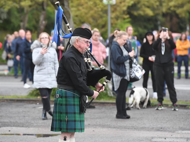 Going Home preceded the applause, Amazing Grace followed it.