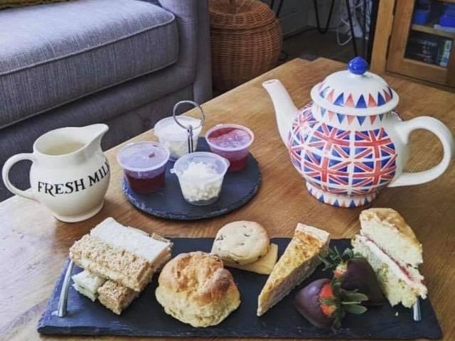 Based in Weedon, Wheatsheaf Cakes and Bakes is delivering VE Day afternoon teas to anywhere within a 20-mile radius.
The meal includes freshly filled sandwiches, quiche, scones with cream and jam and a selection of sweet treats.
The afternoon tea is priced at 9.95 per person or 16.95 for two people.
Contact Wheatsheaf Cakes and Bakes on Facebook to book a delivery.