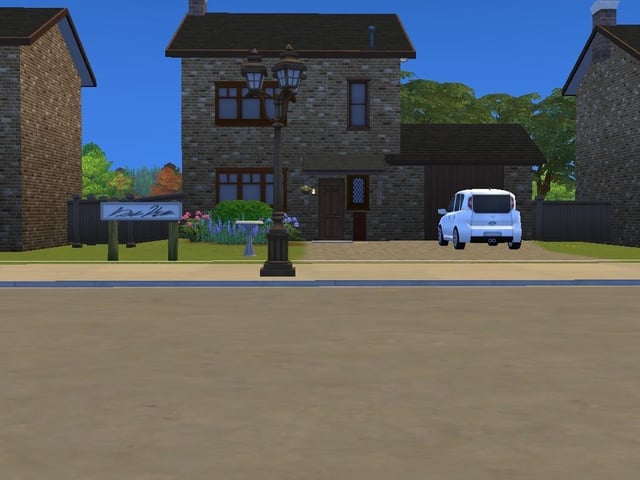 Ollie Armitage-Saunders, 26, from Chichester, recreated iconic TV and film sets on The Sims 4. Pictured is 4 Privet Drive from the Harry Potter film series