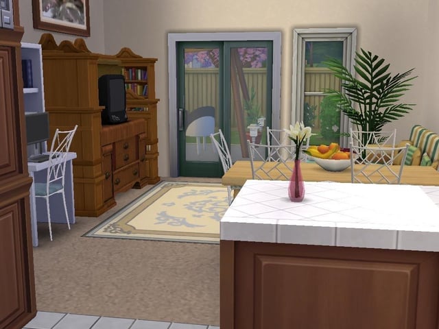 Ollie Armitage-Saunders, 26, from Chichester, recreated iconic TV and film sets on The Sims 4. Pictured is Kath's house from the Australian TV sitcom Kath and Kim