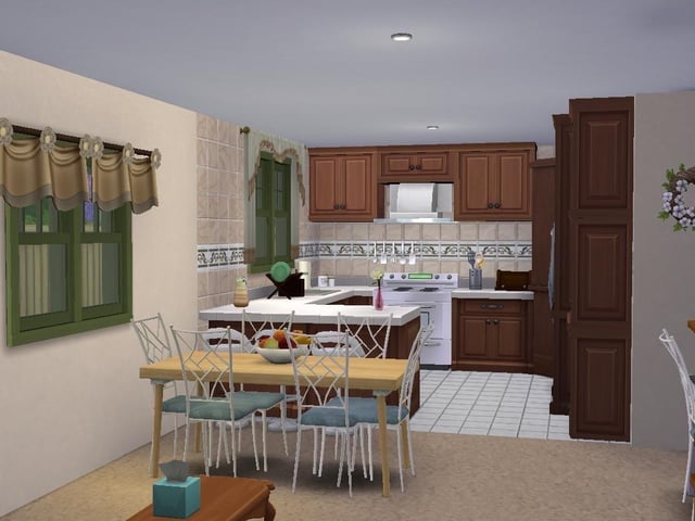 Ollie Armitage-Saunders, 26, from Chichester, recreated iconic TV and film sets on The Sims 4. Pictured is Kath's house from the Australian TV sitcom Kath and Kim