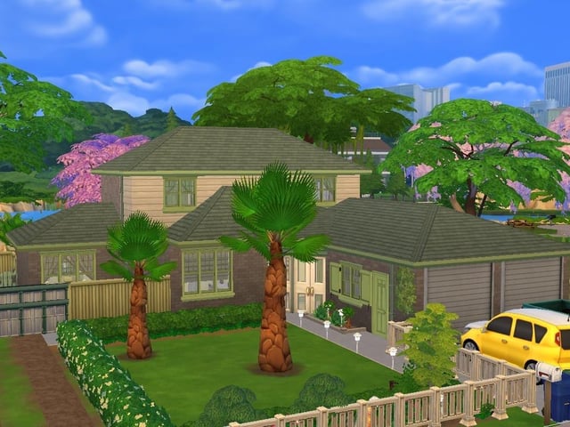 Ollie Armitage-Saunders, 26, from Chichester, recreated iconic TV and film sets on The Sims 4. Pictured is Kath's house from the Australian TV sitcom Kath and Kim
