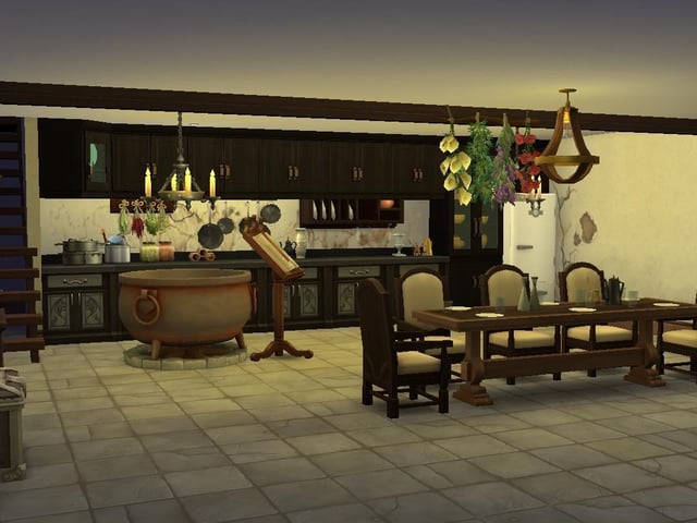 Ollie Armitage-Saunders, 26, from Chichester, recreated iconic TV and film sets on The Sims 4. Pictured is the house from The Addams Family