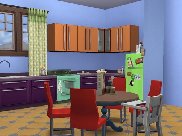 Ollie Armitage-Saunders, 26, from Chichester, recreated iconic TV and film sets on The Sims 4. Pictured is 742 Evergreen Terrace from The Simpsons