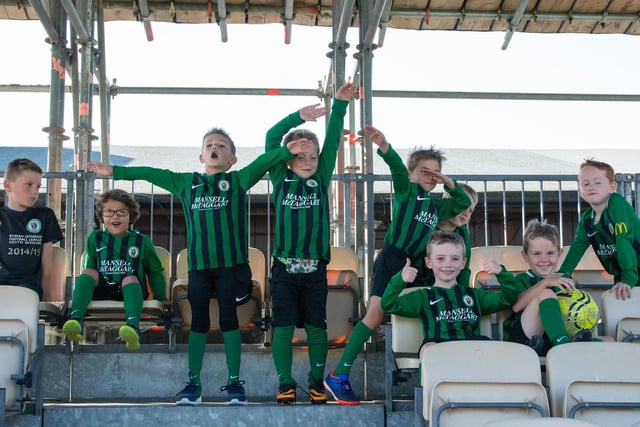 The Hillians mascots prior to the Whitstable Town game 21st September