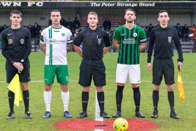 The captains and officials on Remembrance weekend v Guernsey 9th November