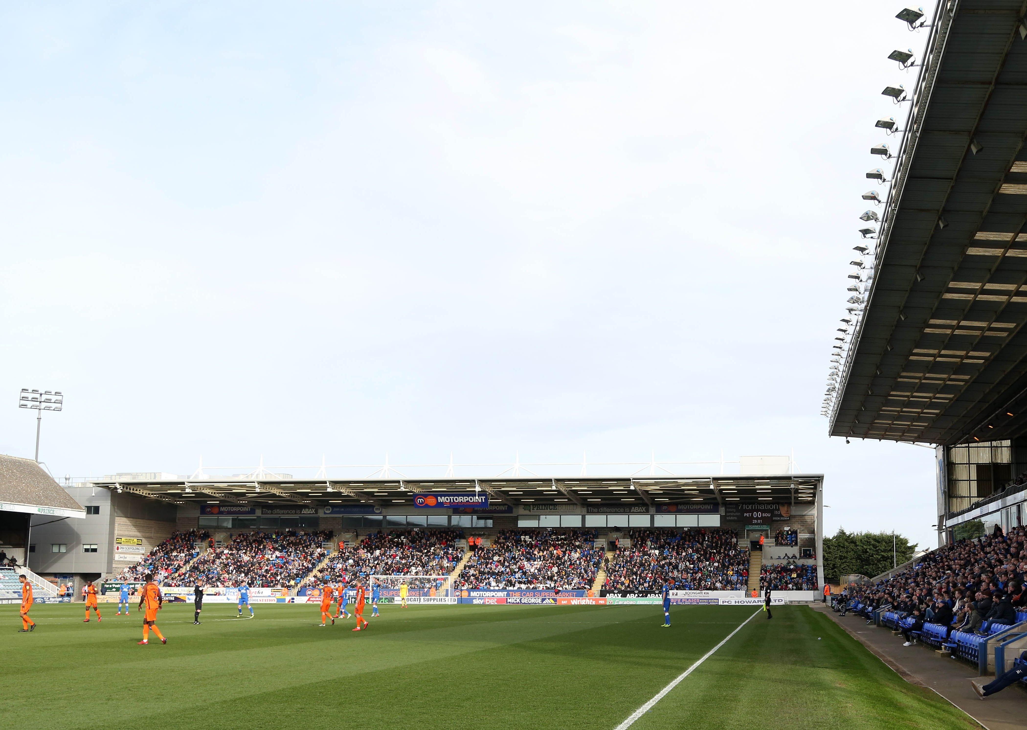 The Weston Homes Stadium, home of the mighty Posh.