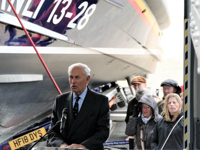Lifeboat naming ceremony