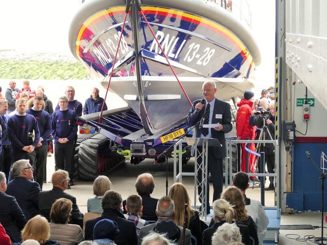 Lifeboat naming ceremony