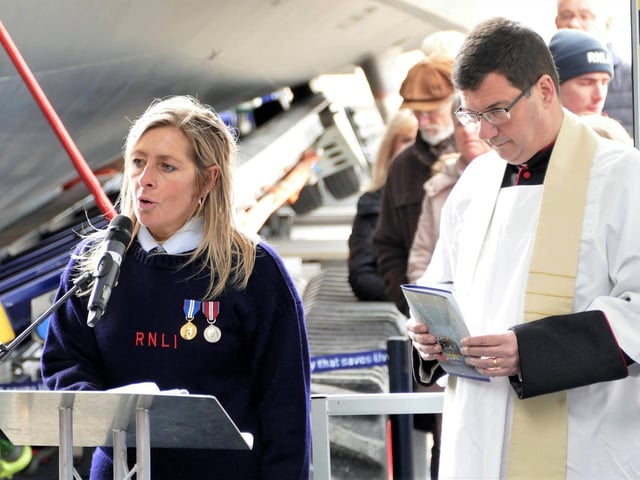 Lifeboat naming ceremony