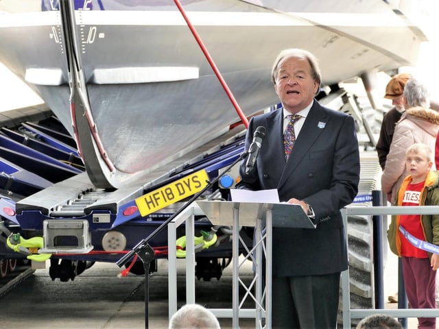 Lifeboat naming ceremony