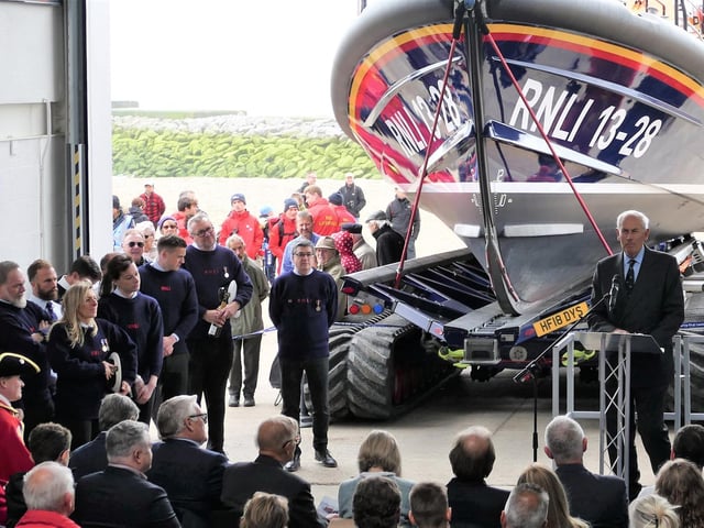 Lifeboat naming ceremony