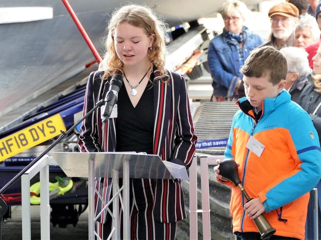 Lifeboat naming ceremony