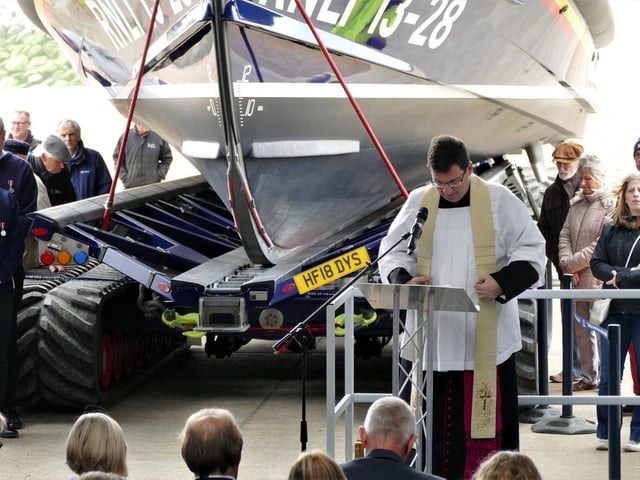 Lifeboat naming ceremony