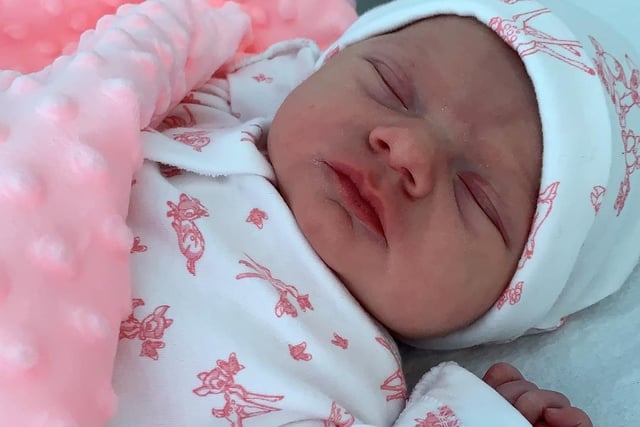 Ava Rosa Lynes, from Banbury, was born at 7.23pm on March 23 at the John Radcliff Hospital weighing 5lb 15oz. New mum, Natalie Hardy, from Banbury, had her first child - Ava Rosa Lynes - just after the lockdown started. Natalie said: "We are from Banbury, but I had her at the John Radcliff and had a fabulous midwife called Alice. The ladies at the JR maternity were amazing. With everything going on they were lovely. I couldnt praise them enough. But I left hospital the next day and considering it was oxford the roads were dead! Its also hard when family cannot see her for example grandparents/great grandparents they get a bit upset. But makes you cherish the little things in life."