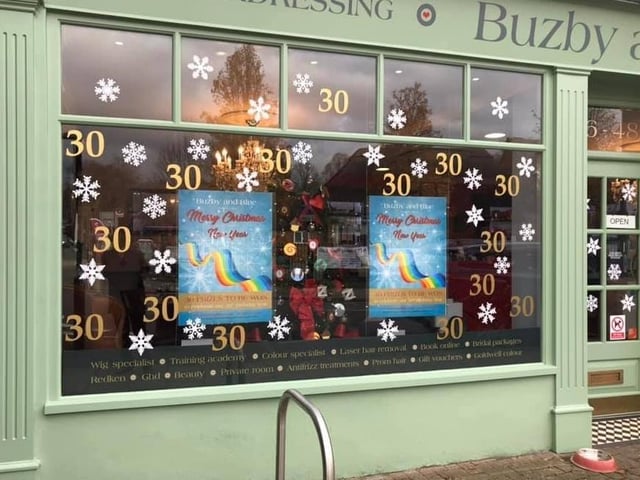 Buzby and Blue's Christmas window SUS-190512-130454001