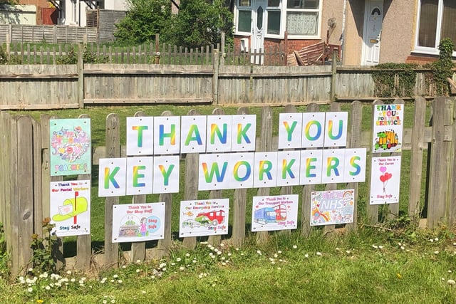A big thank you to keyworkers spotted by a reader on Meadowcroft