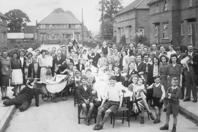 Bletchley street party on VE Day 75 years ago