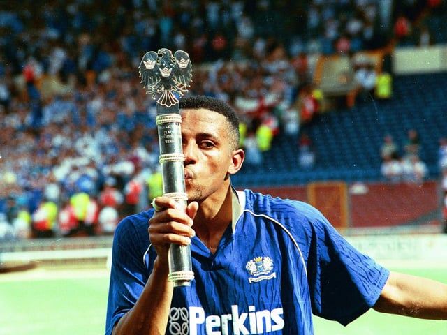 7th. KEN CHARLERY. Posh years: 1990-97. Apps: 224. Goals: 84.
'Ken Charlery up front with Ivan Toney  would take some stopping. Lots of power there and plenty of goals' - @filltheblanks.