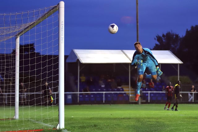 The best photo of the season was almost taken in pre-season! A fine second half performance saw Kettering make easy work of a young Oxford United side. Jake Stevens was caught flying through the air to deny the Poppies getting a fourth goal.
