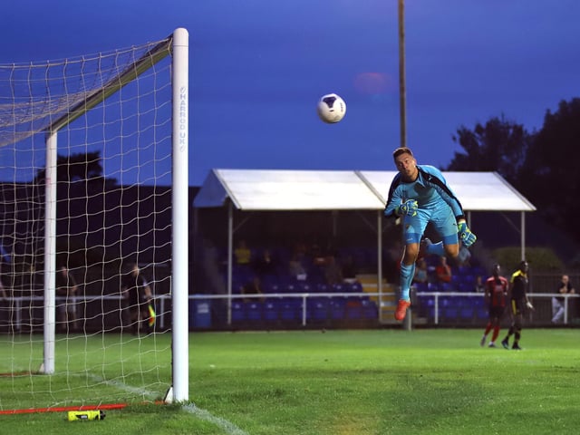 The best photo of the season was almost taken in pre-season! A fine second half performance saw Kettering make easy work of a young Oxford United side. Jake Stevens was caught flying through the air to deny the Poppies getting a fourth goal.