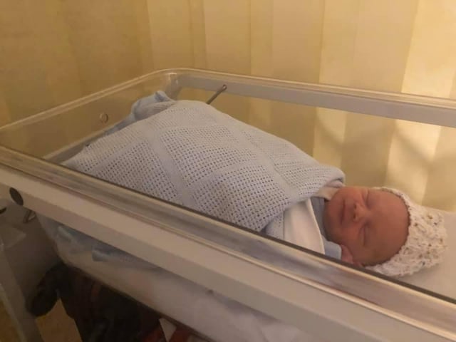 Born April 14 at 7.32am at NGH, weighing 6lbs 4oz.