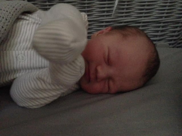 Born April 1 at NGH, weighing 8lbs 8oz.