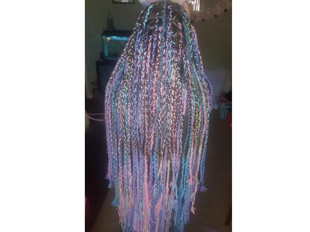 Ten-year-old Daisy has her mum to thank for cool new hair style, she created these plaits in her daughter's hair