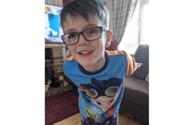 Five-year-old Fionn always wanted to have blue hair and the school closures means he can!