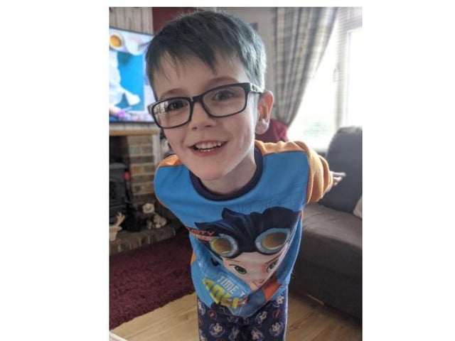 Five-year-old Fionn always wanted to have blue hair and the school closures means he can!