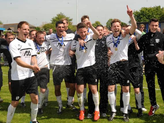 East Preston celebrating winning the John O'Hara Cup