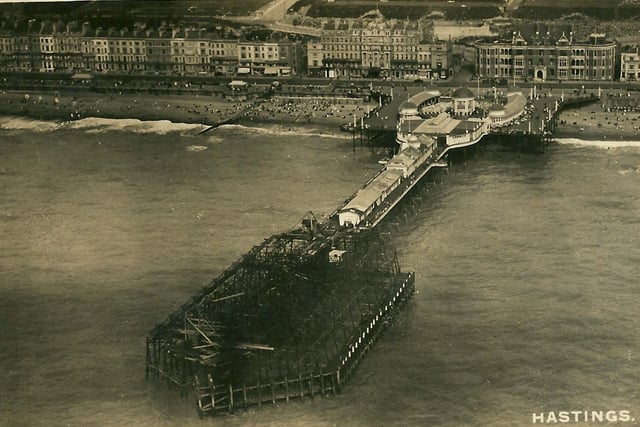 The pavilion and ladies' tearoom were lost following the pier fire in 1917. Picture courtesy of Cynthia Wright