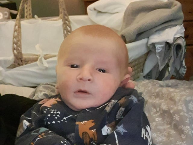 Born on April 19 at KGH, weighing 7lb 7oz.