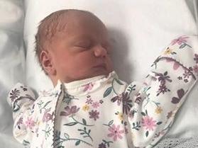 Born on April 30 weighing 7lb 2oz at Kettering General Hospital