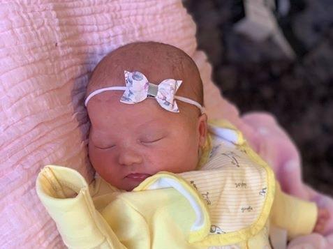 Born on April 8 weighing 7lb 11oz at Kettering General Hospital.