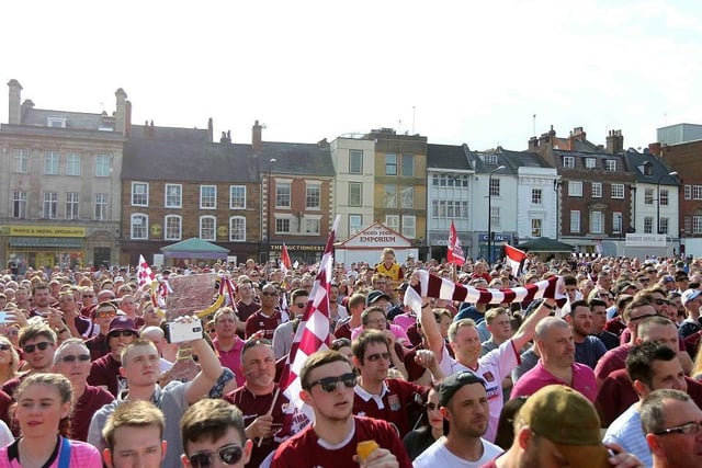 Thousands of Cobblers fans turned out on a hot and sunny Sunday afternoon