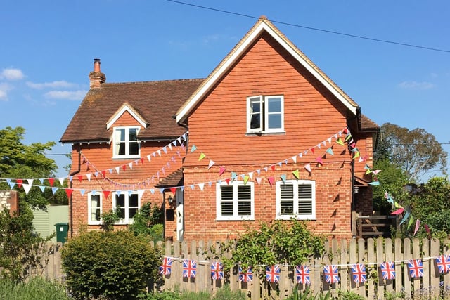 Bunting in Stedham (mostly home-made)