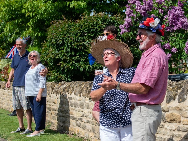 VE Day 75 celebrations in Helpston. Photo: Joe Giddens/PA Wire EMN-200805-125647005