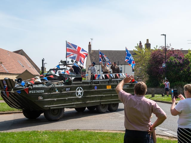 VE Day 75 celebrations in Helpston. Photo: Joe Giddens/PA Wire EMN-200805-125647005